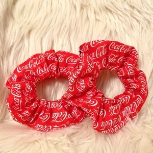 2 Coca-Cola Scrunchies